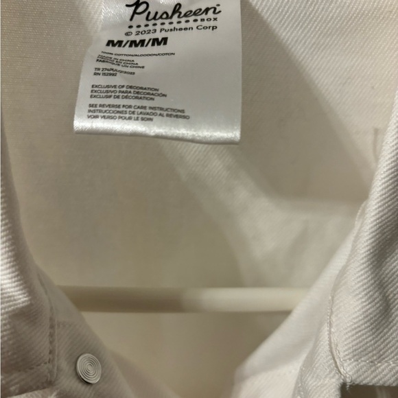 Pusheen Bobasheen White Denim Jacket Spring 2023 Box Exclusive Size Medium NWT - Picture 7 of 7